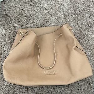 Gucci tan leather Gifford Tote